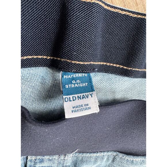 Old Navy O.G. Straight Maternity Stretch Waistband Jeans Size 14 Long - Picture 3 of 9